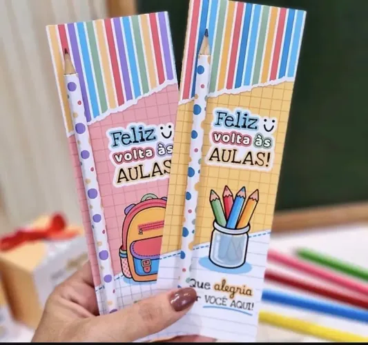 30 Cards para lembrancinha volta as aulas 