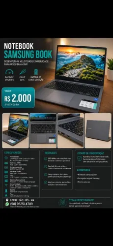 Vendo Notebook Samsung 