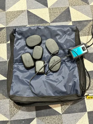Manta térmica + 6 pedras Massagem