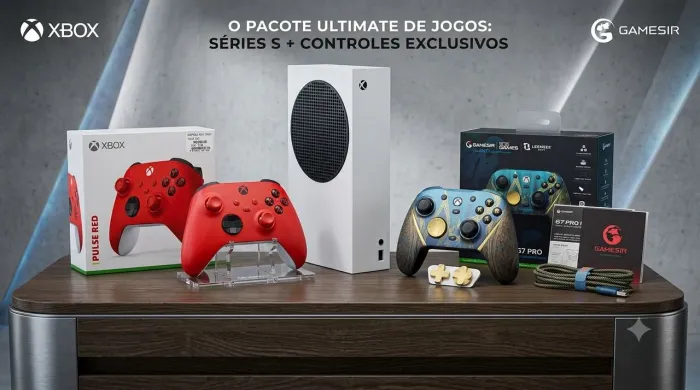 Xbox series S c/ 2 controles (edição rara)