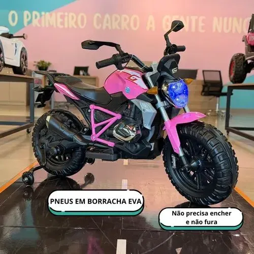 Mini Moto Elétrica Infantil Monster Rodas Borracha Ducati 12v Lacrado 