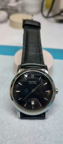 Relógio Hugo Boss Masculino Original - Modelo HB.140 - Couro Preto