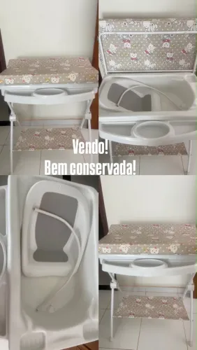 Banheira Galzerano Classic 7045 Com Trocador E Suporte Real