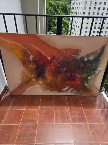 QUADRO GRANDE DECORATIVO MODERNO medida 141X90 cm