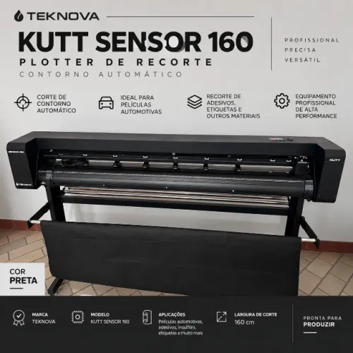 Plotter de Recorte Teknova Kutt Sensor 160 Profissional