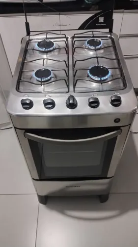 Fogão inox(entrego)PG só no local