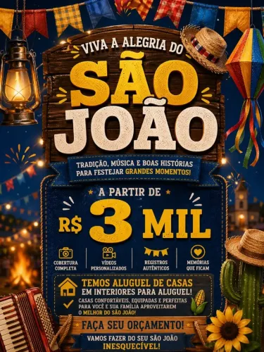 Casas no interior da Bahia / temporada de são joão