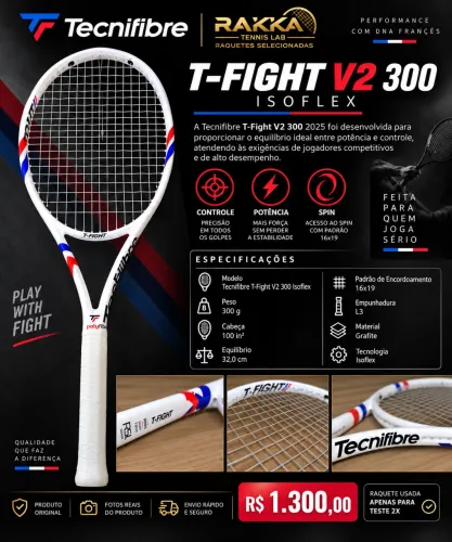 Raquete de Tênis Tecnifibre V2 300g