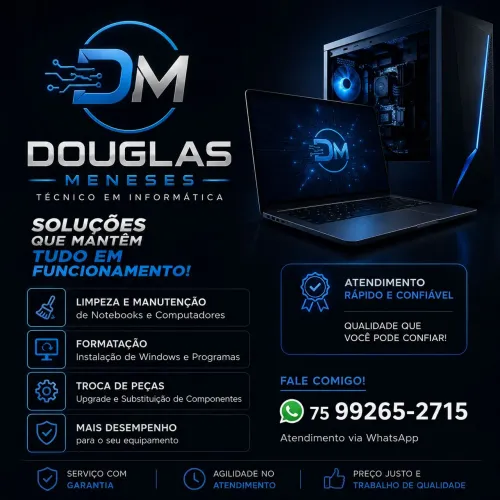 Técnico Informática Conserto PC Notebook