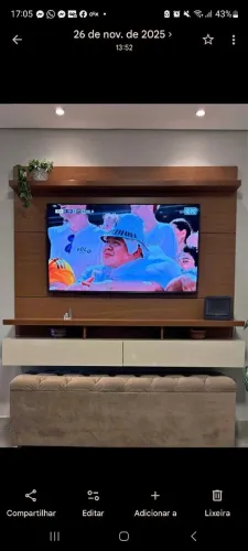 Painel de tv offwhite