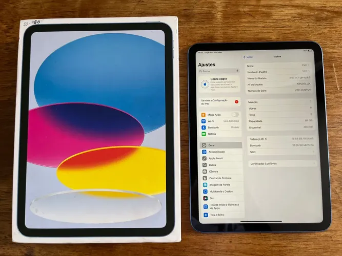 iPad 10 64gb Impecável - Envio OLX Pay - Parcelo 18x e Troco