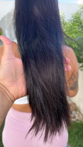 Cabelo humano Mega Bio adesivo 