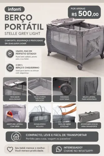 Berço portátil infanti stelle