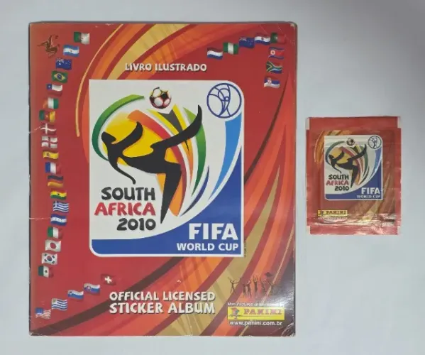 Álbum de Figurinhas Copa do Mundo 2010 Africa do Sul COMPLETO PP + pacotinho lacrado