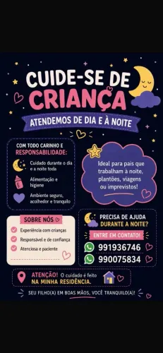 Cuida-se de crianças