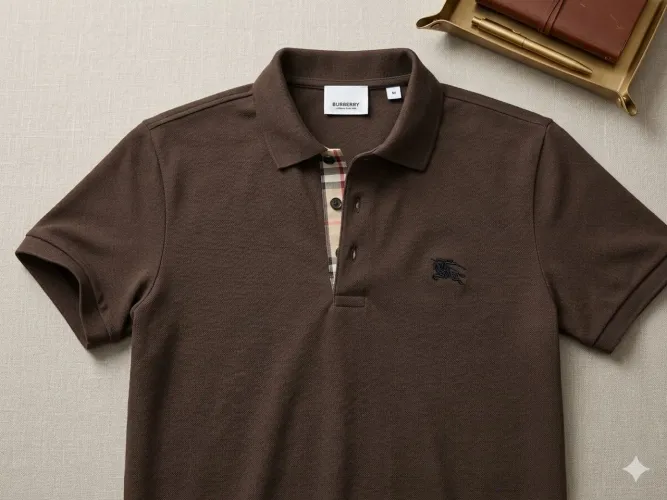 Desapego de Luxo - Lote 7 Camisas Polo Originais (Burberry , Prada e Hugo Boss)- Tam M