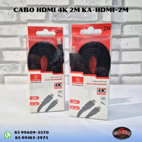 Cabo hdmi 2m 4k kapbom