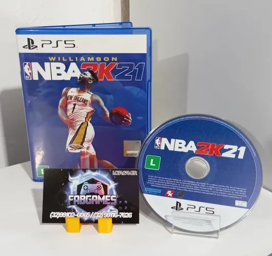 Jogo PS5 NBA 2K 21. Aqui na LOJA FABGAMES