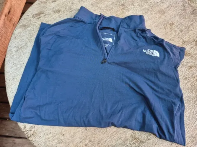 Blusa The North Face Original Wander Meio Zíper - Tam M (Azul)