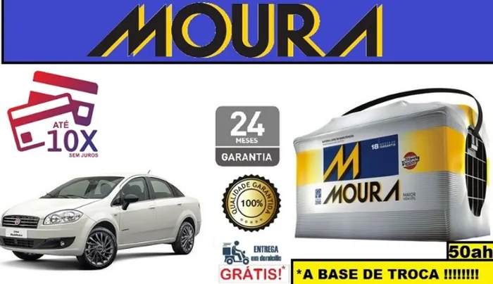 Bateria Moura Linea 1.4 (2008 a 2012) 50Ah 12v