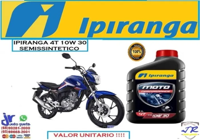 Oleo Ipiranga Moto 4T 10W30 Titan 2018