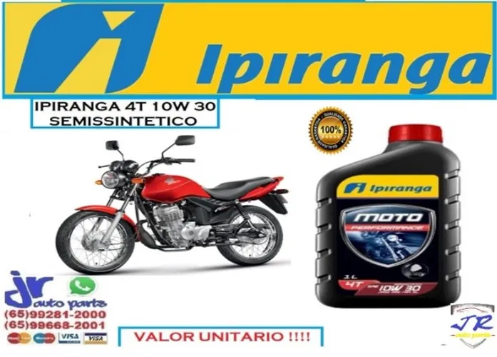 Oleo Ipiranga Moto 4T 10W30 Fan 2010
