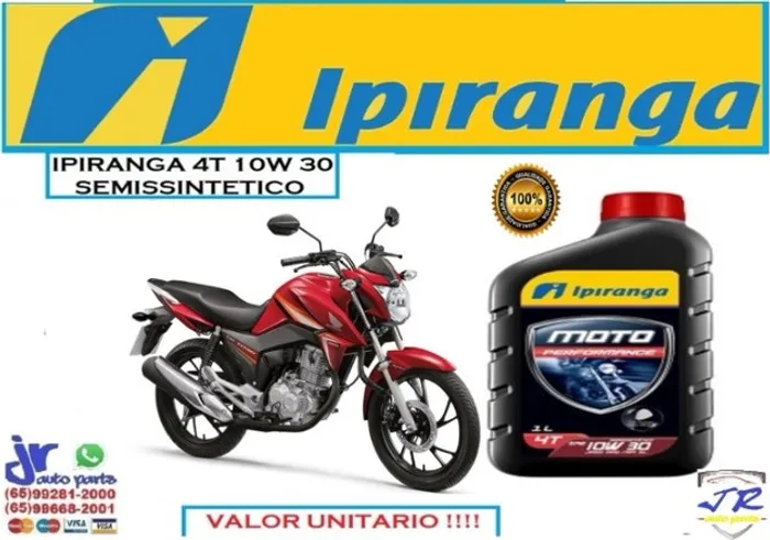 Oleo Ipiranga Moto 4T 10W30 Titan 2016