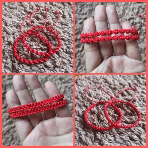 Pulseira de casal Akai Ito (kit 2 pulseiras vermelhas)