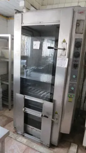 Forno Pratica grande à gas e eletrico usado em aço inox . mod. EG500