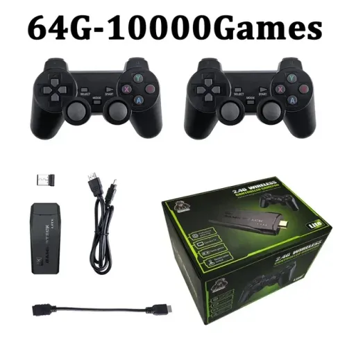 Viodeo game Clássico Retro Console Sem Fio, Caixa De Controlador 2.4G, 4K