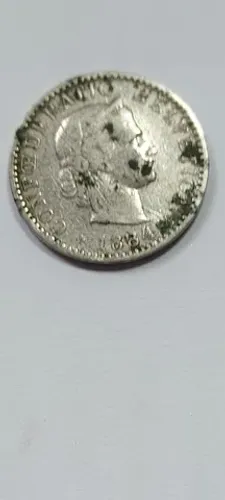 Moeda De 20 Rappen - Suiça - de 1884 em muito bom estado