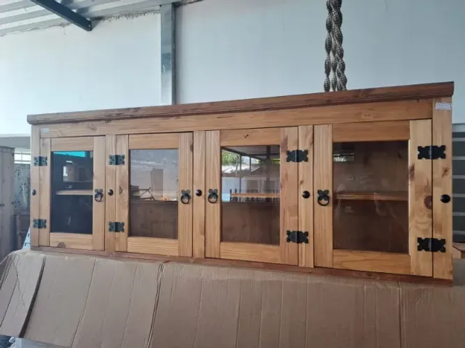 Armário Aéreo 1,60 com 4 Portas de vidro 