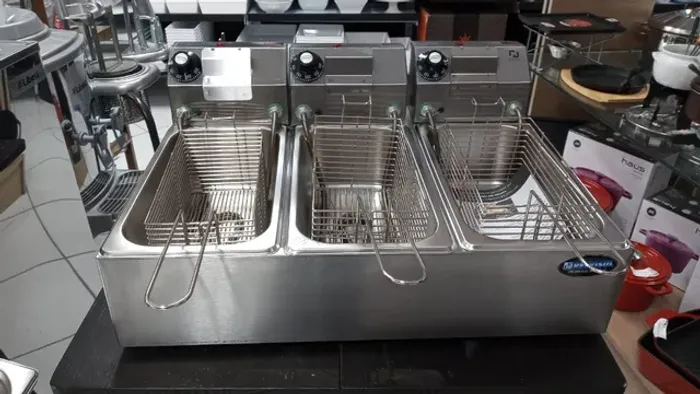 Fritadeira 3 cubas 9 litros - GG Inox