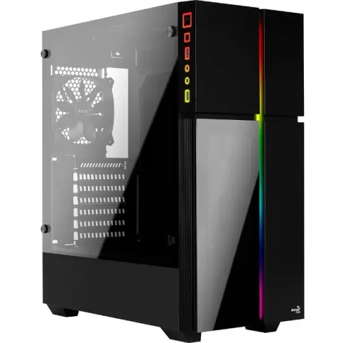 Gabinete Gamer Aerocool Playa Com Led Rgb Frontal *1 Fan Sem Led* - WZetta