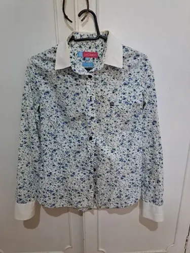 Camisa Blusa Les Chamises tam 38, algodão