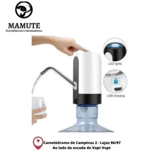 Bomba Elétrica Recarregável Para Galão de Água