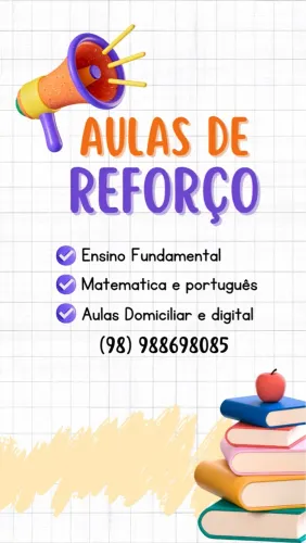 Aulas de reforço para ensino fundamental