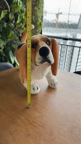 Cachorro de Pelúcia Realista Basset Hound 60cms