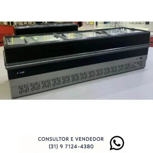 Ilha de Congelados Polar Dupla Ação Vidro Reto 3M LIGHT 220V