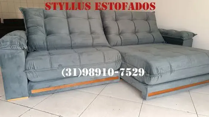 Sofá retrátil FOFÃO COM MOLAS ENSACADAS 