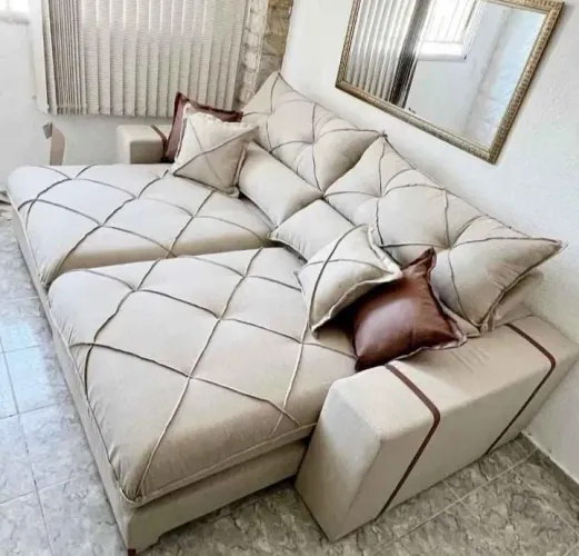 MARAVILHOSO SOFÁ RETRATIL RECLINAVEL GRAN BELLO 2,50 MOLAS ENSACADA
