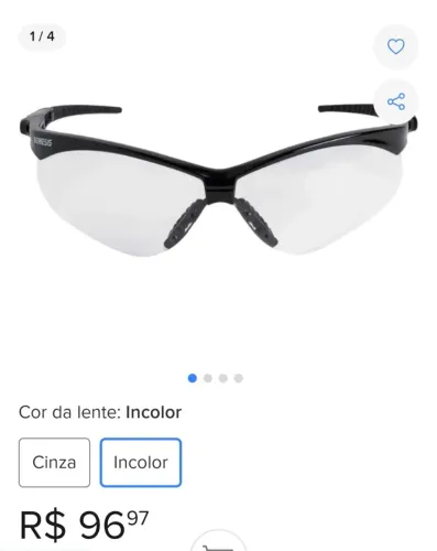 Óculos de Segurança Nemesis importado Tijuca RJ