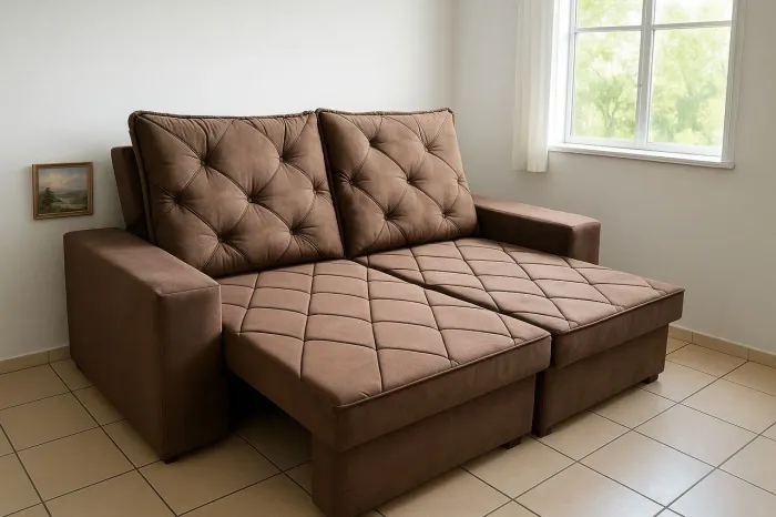 Sofá na promoção em 10 X cartão de crédito hoje garantia