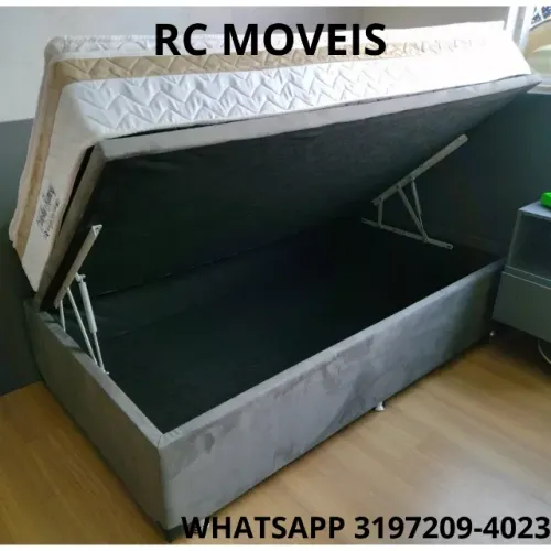 Cama Box Baú Solteiro 88x1.88 - Resistência e Praticidade