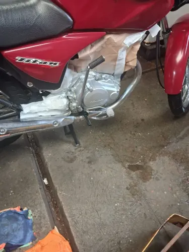 Titam 150 moto de garagem tudo ok 