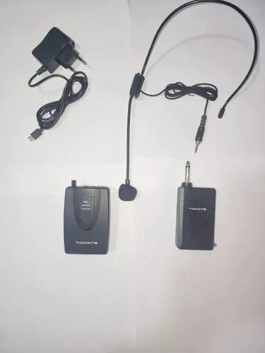 Microfone Sem Fio Tomate MT2205 Dinâmico - Preto