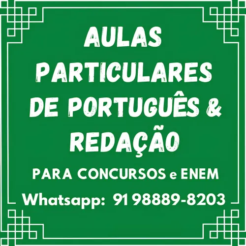 Aulas de Português e Redação - ENEM e Concursos