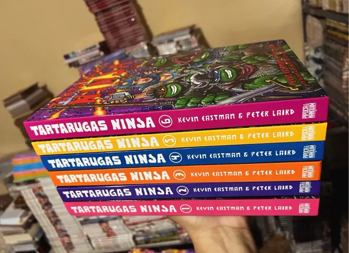 Tartarugas ninja coleção completa 1 ao 6 pipoca e nanquim