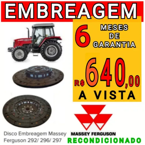 Disco Embreagem Massey Ferguson 292/296/297