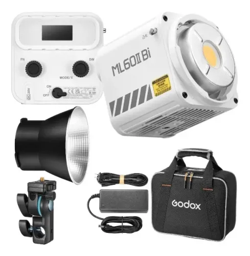 Iluminador Led Godox Ml60ii Bicolor 70w Compacto + Bolsa